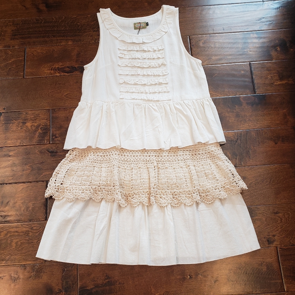 NWT Ida-Clair Dress in Ivory Size S
